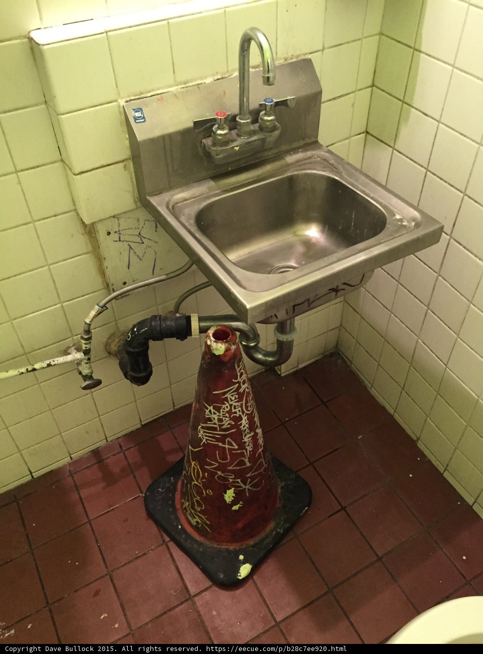 Graffiti Cone and Sink