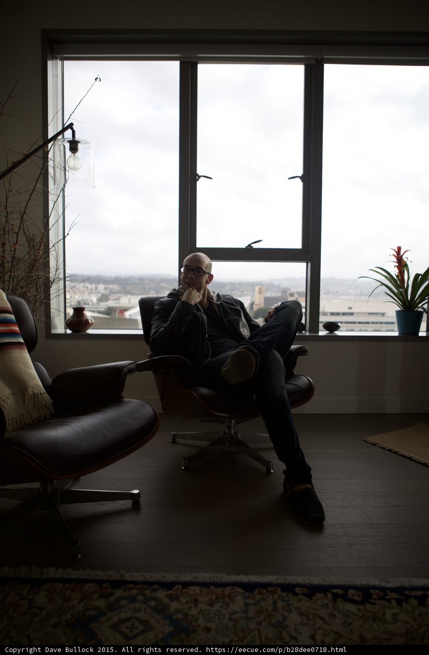 Contemplative in the Eames Chair