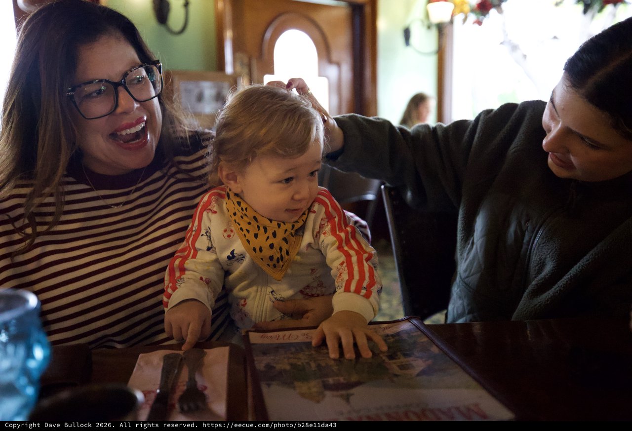 Multi-Generational Family Moment at Restaurant