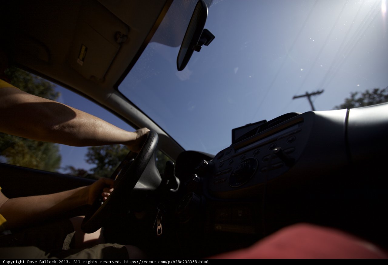 Driving through the Blue Skies