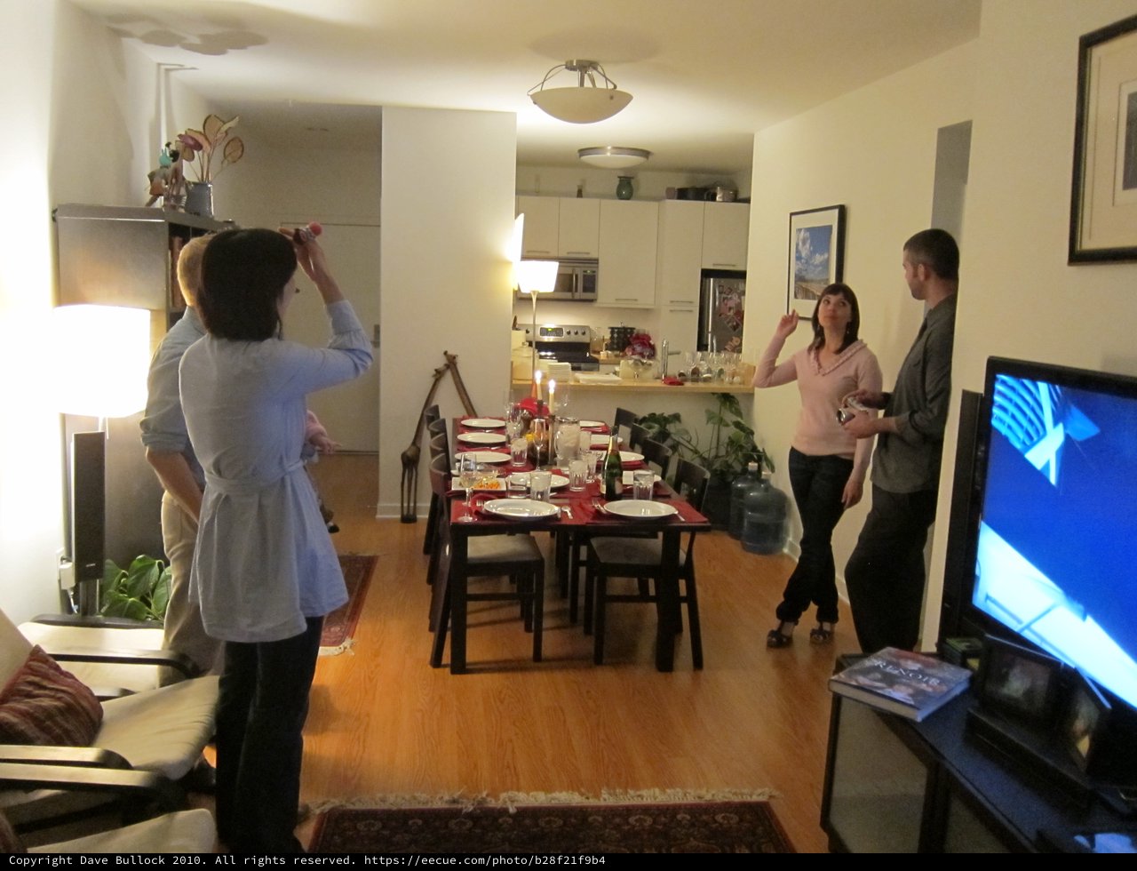 Friends Gather for Hanukkah Dinner Party at Home