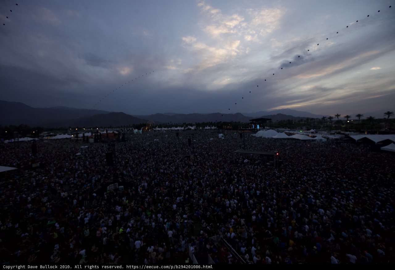 Sunsetting on the Coachella Crowd