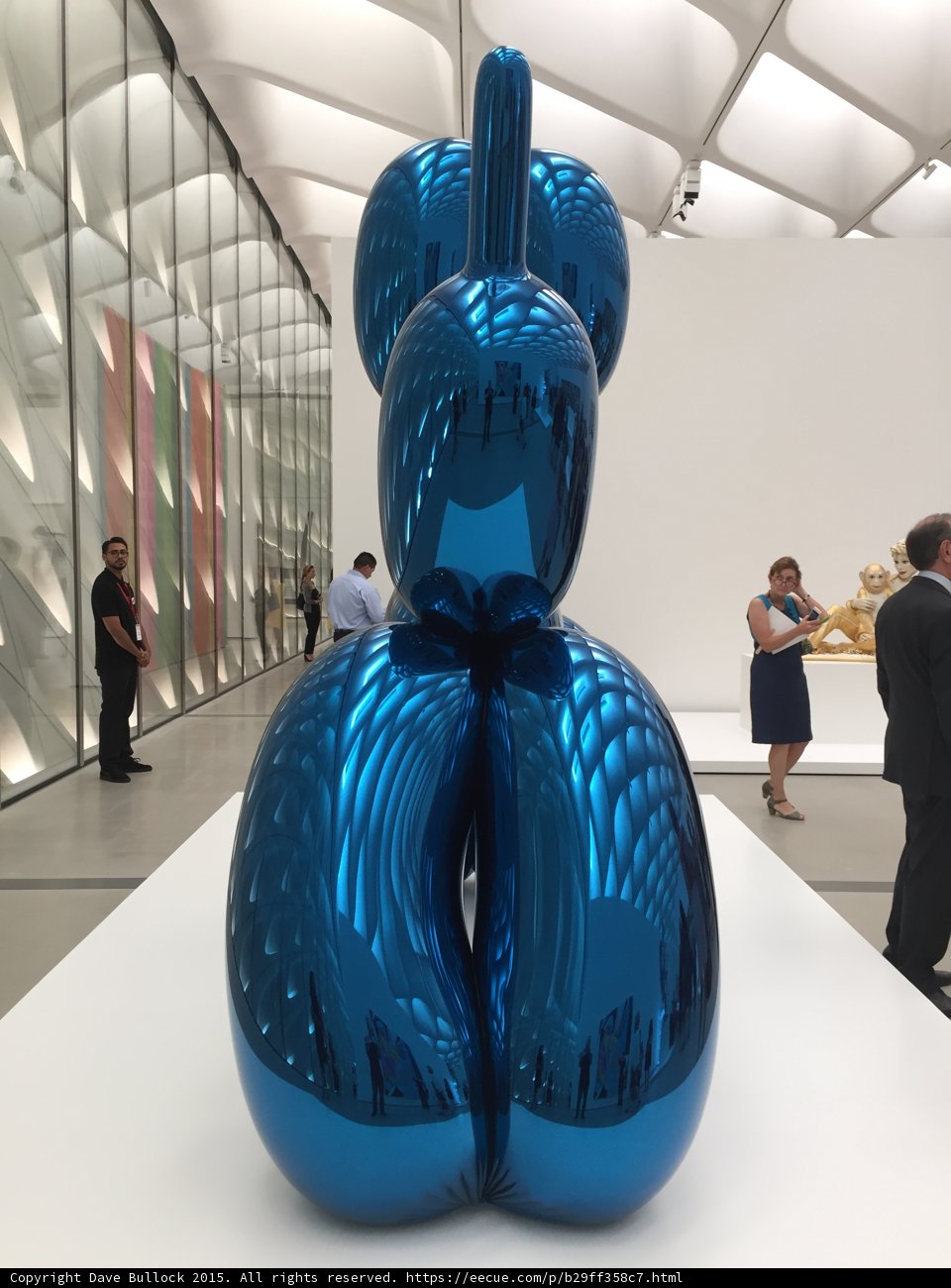 Blue Sphere Statue at The Broad Museum