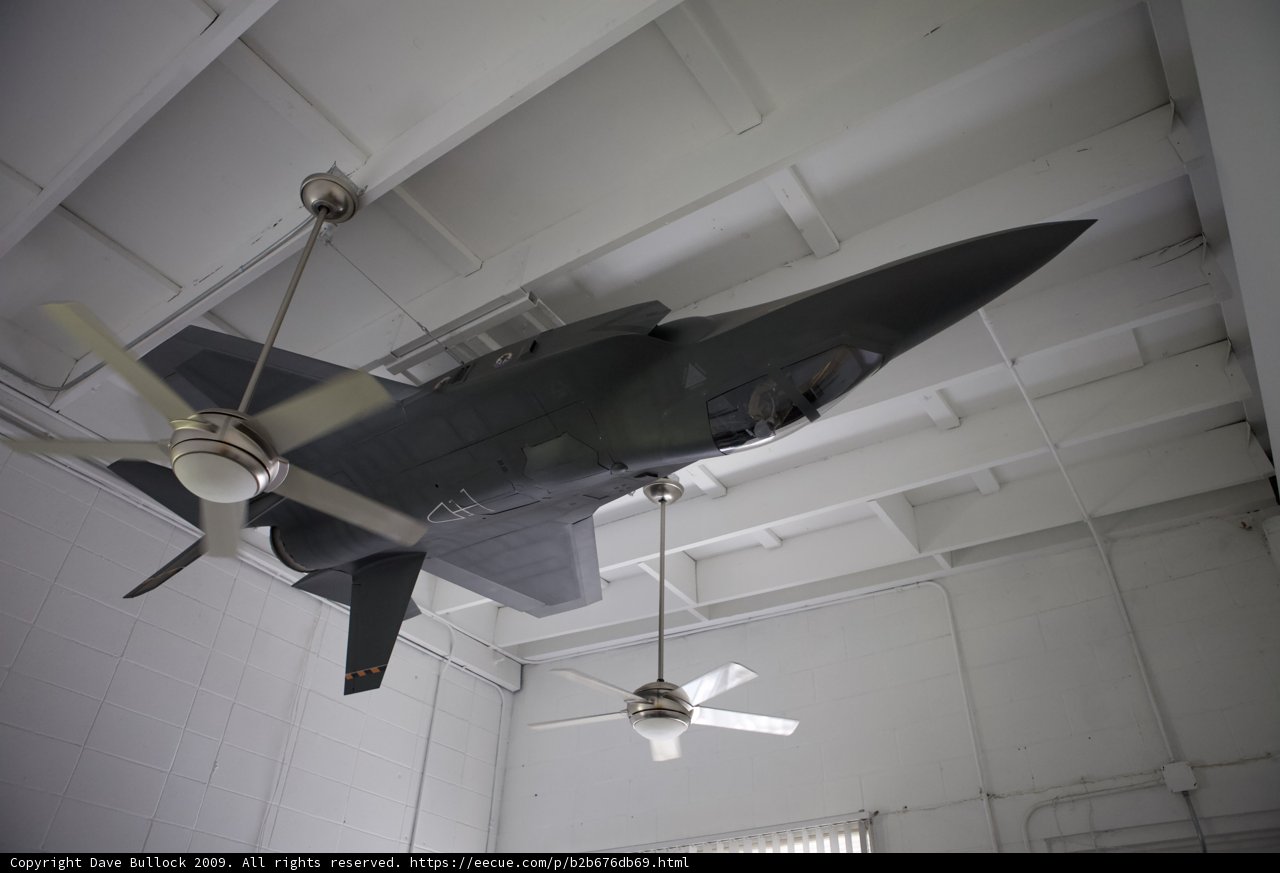 Suspended Aircraft with Ceiling Fans