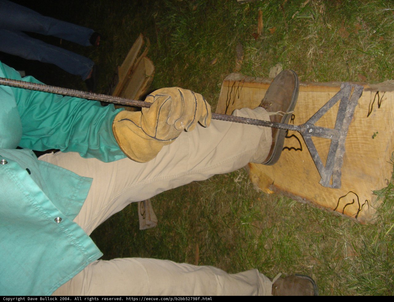 Holding a Piece of Plywood Outdoors