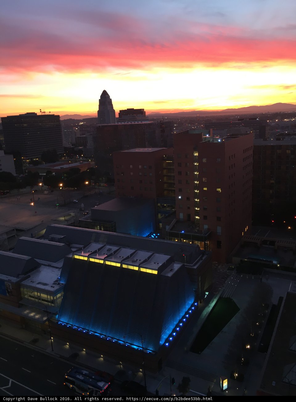Sunset over UNLV Campus