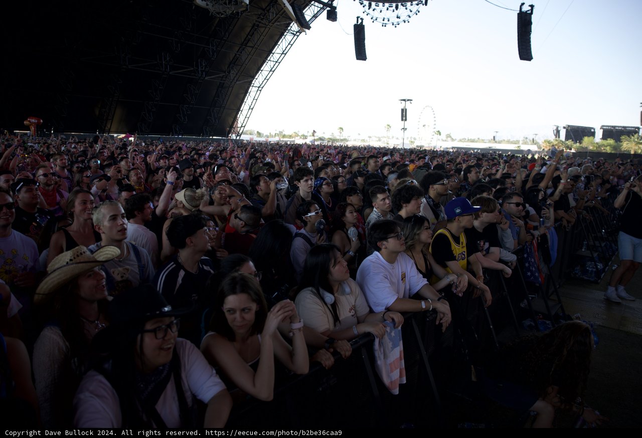 Energetic Crowd at Coachella 2024 - Weekend 2
