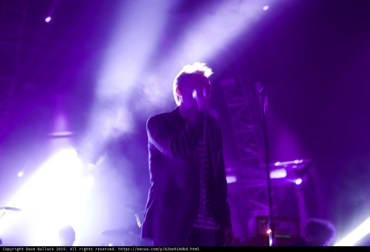 Singer Backlit Silhouette Purple