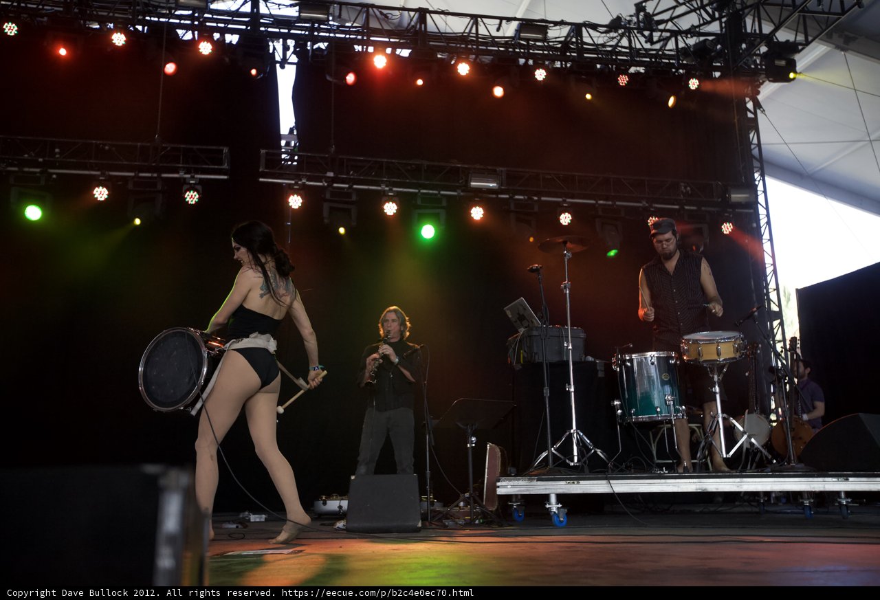 Bikini-Clad Drummer Rocks Coachella Stage