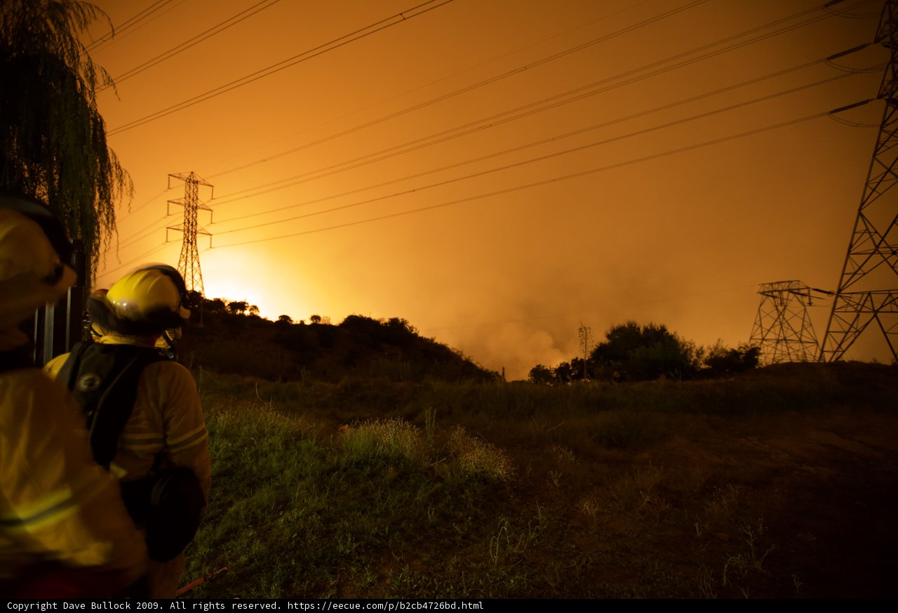 Sunset over the California Wildfires