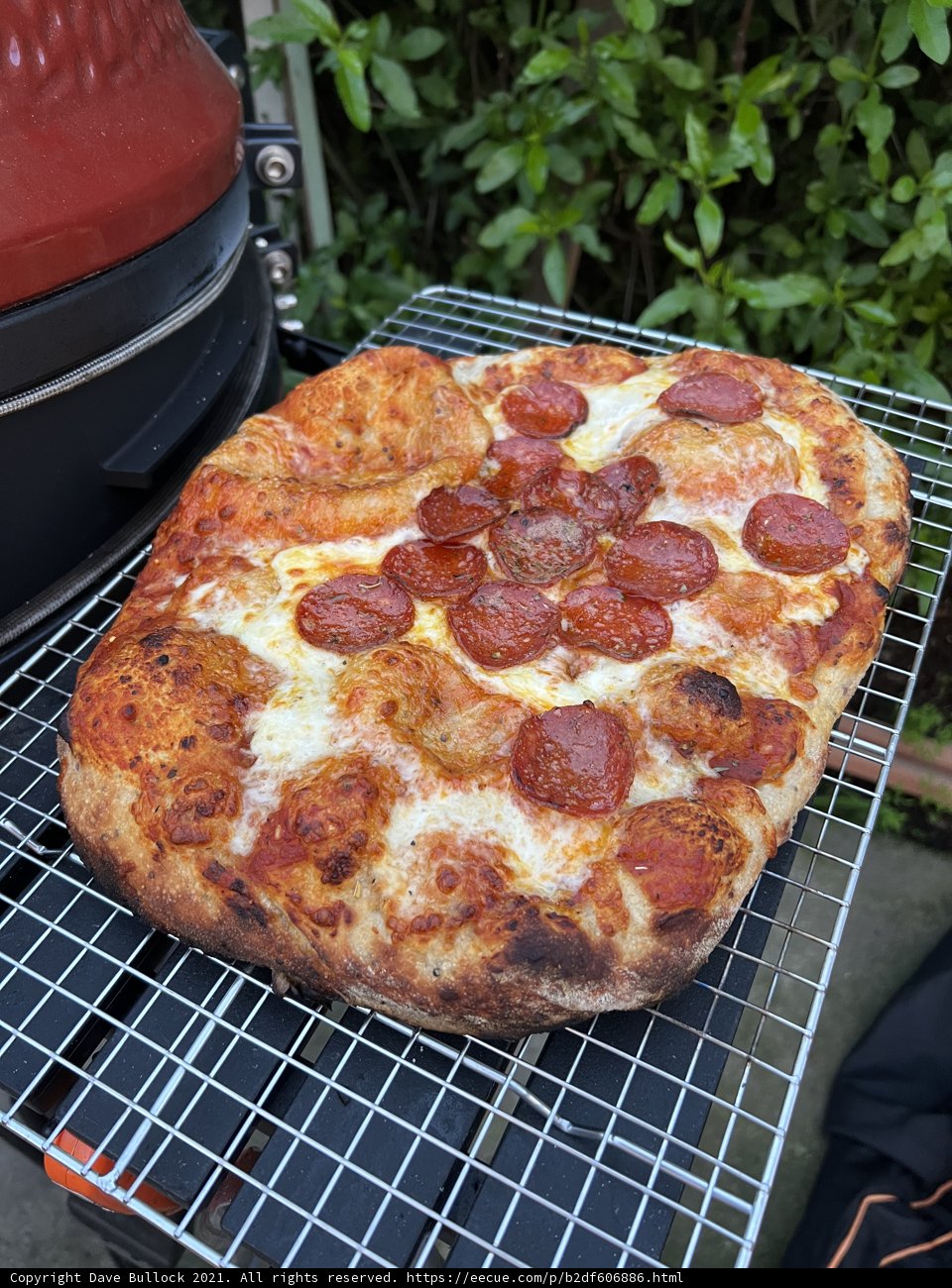 Grilled Pepperoni Pizza