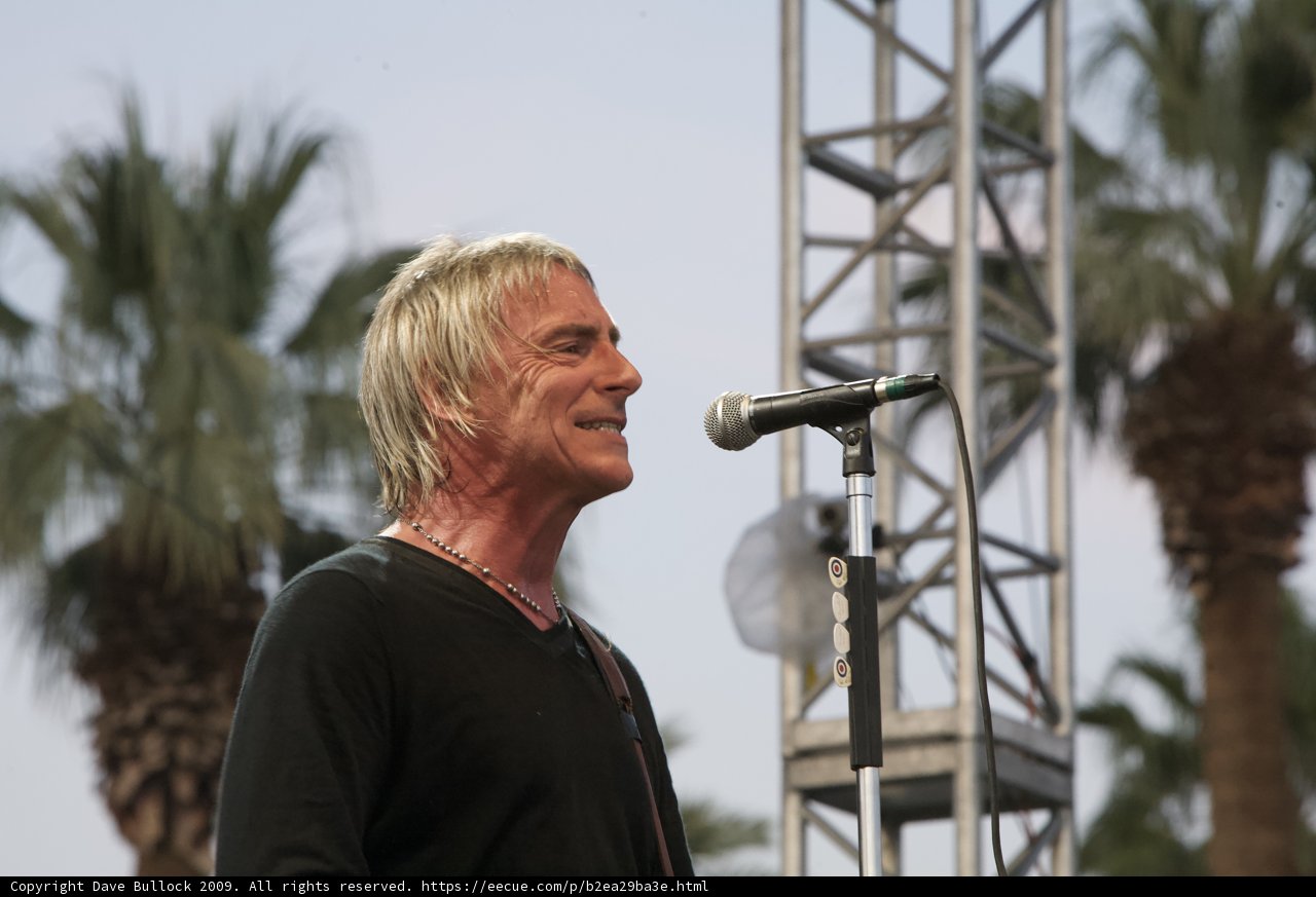 Musician Paul Weller performs at Coachella 2009