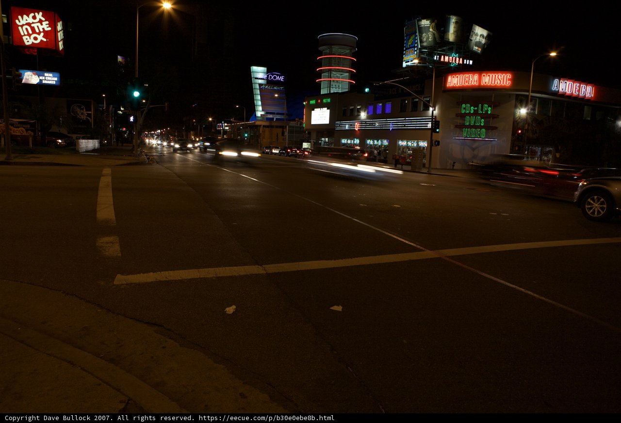 Urban Night Intersection
