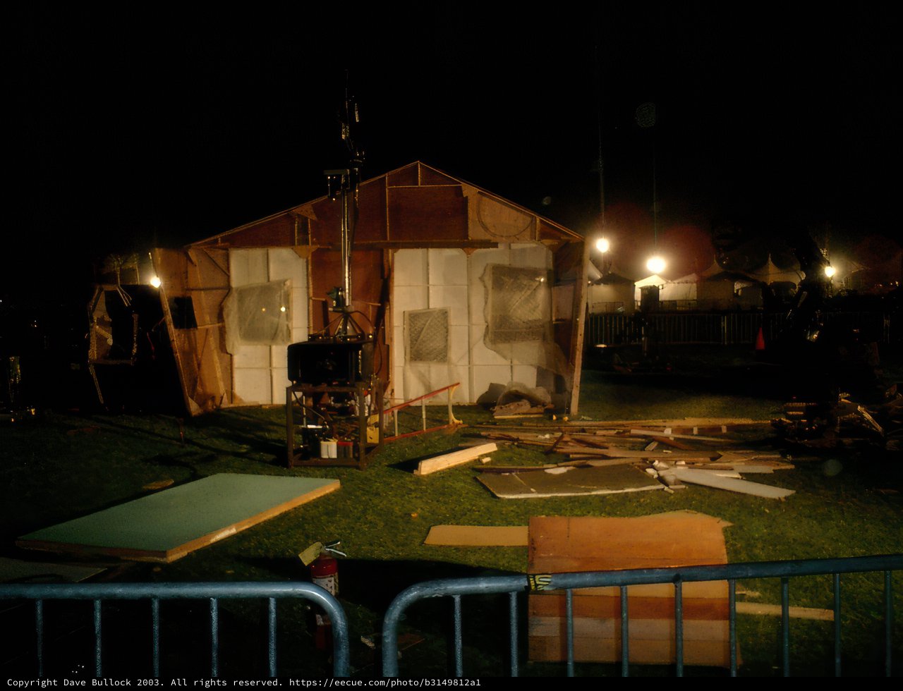 Nightfall at Coachella Camping