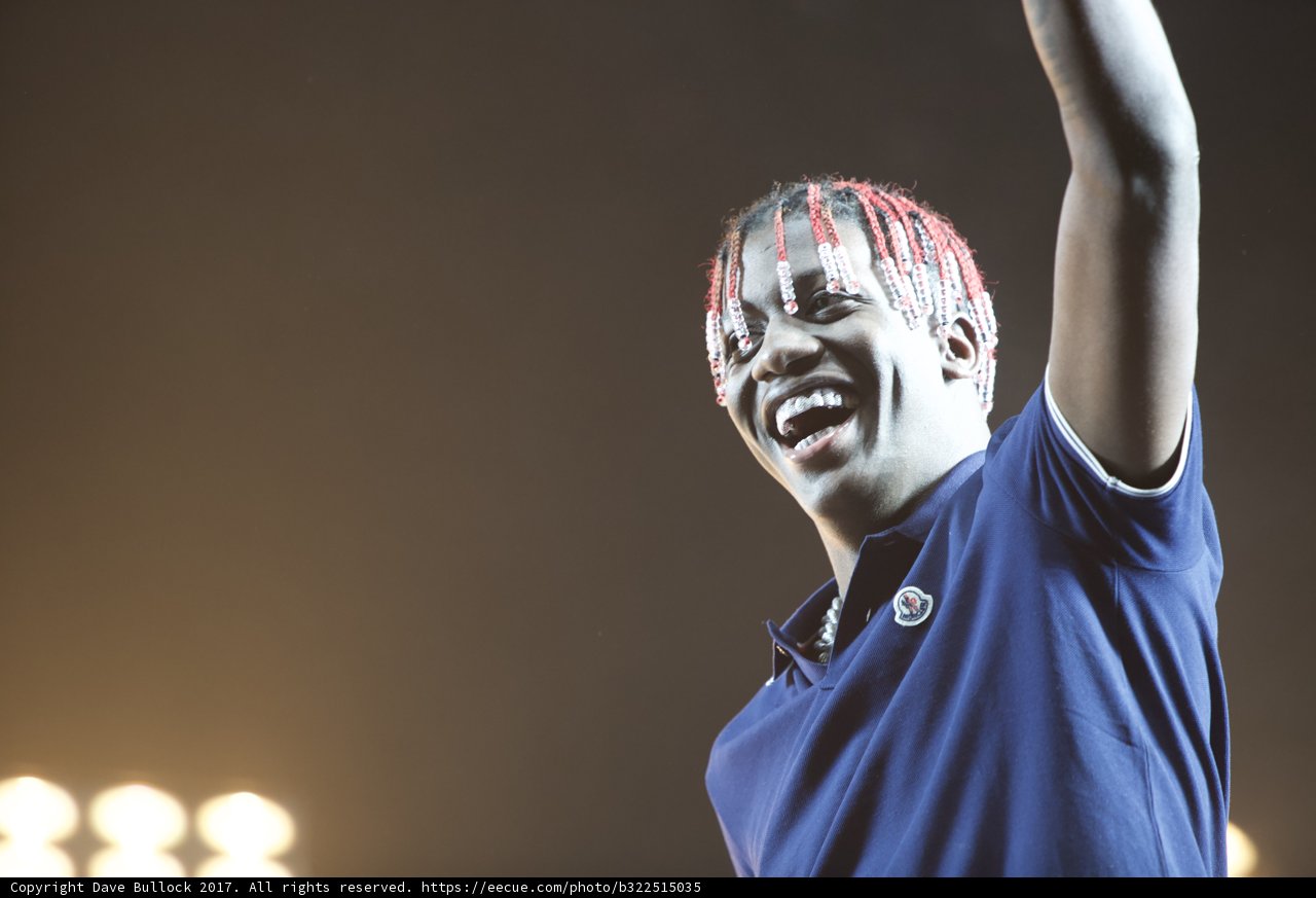 Lil Yachty Triumphantly Smiling on Stage