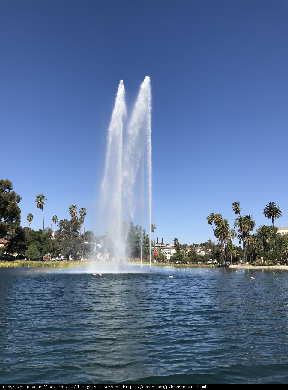 Majestic Fountain in the Heart of a Serene Lake