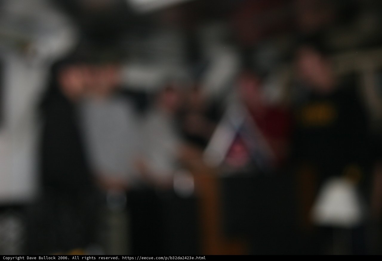 Blurred Silhouettes in Formal Attire