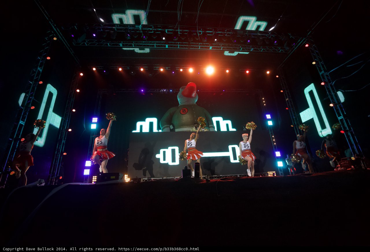 Group Performance on Stage with Large Screen