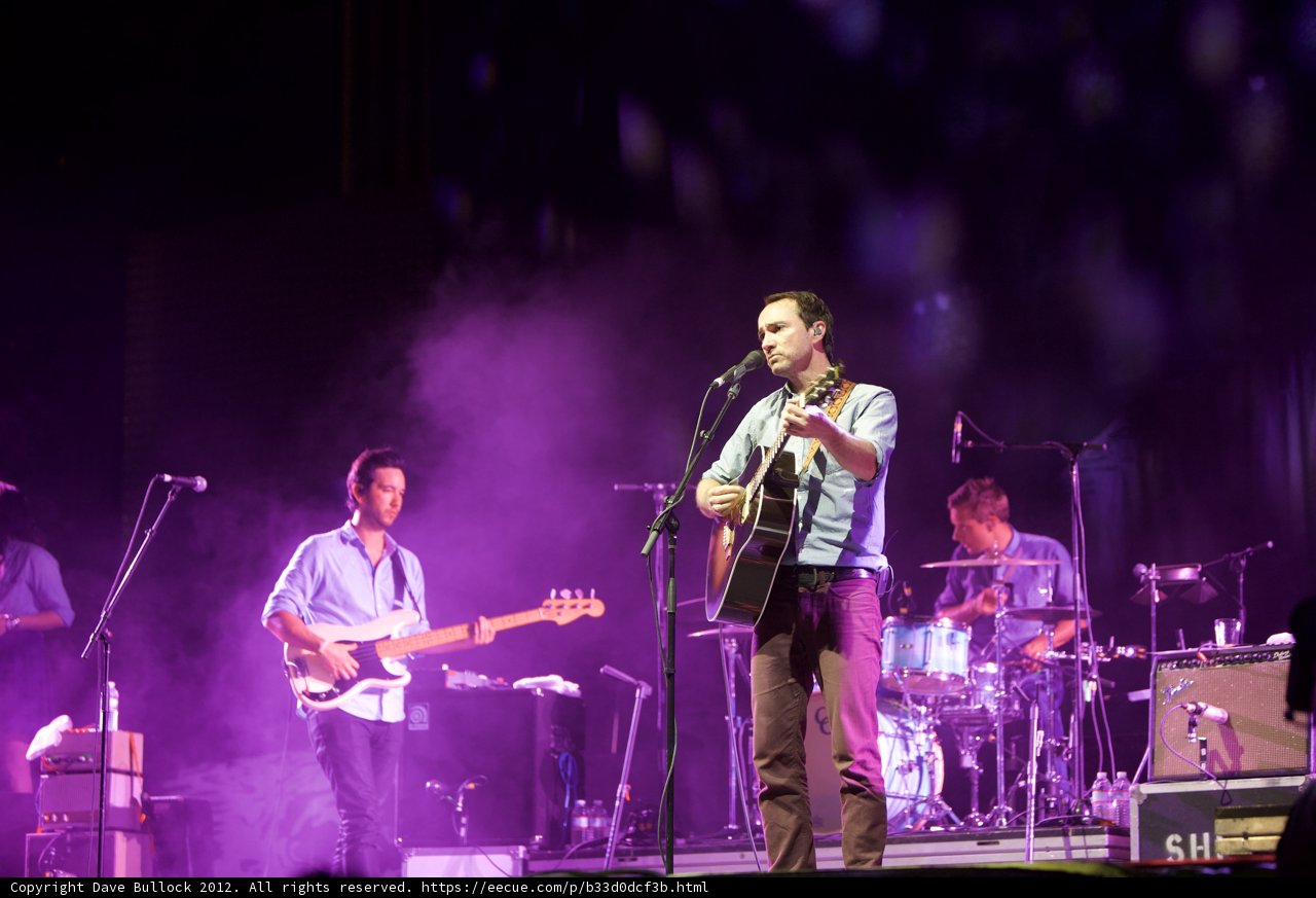 James Mercer rocks out on stage with fellow musicians at Coachella