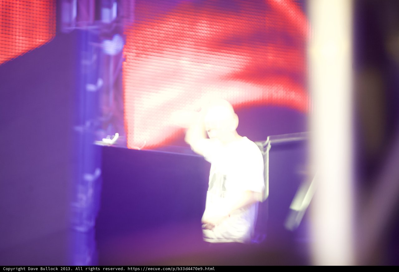 Blurred Solo Performance on Coachella Stage