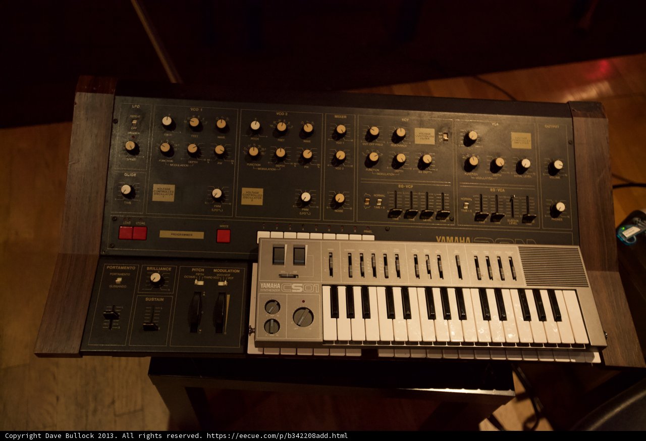 Electronic Synthesizer Keyboard and Mixer