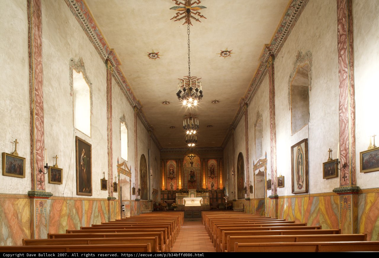 Serenity in Santa Barbara Mission Church