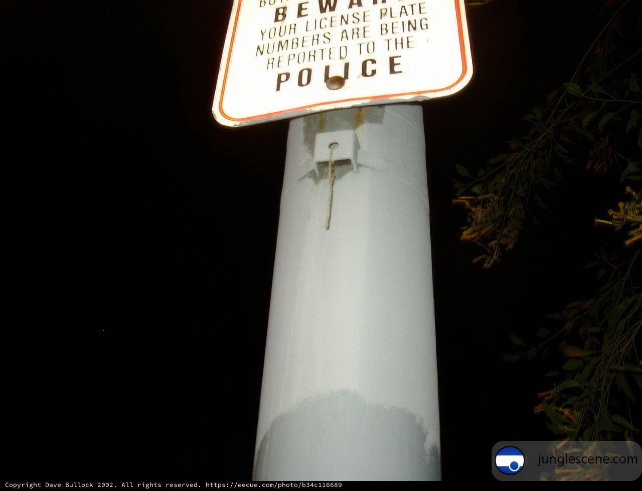 Reward for Police Sign