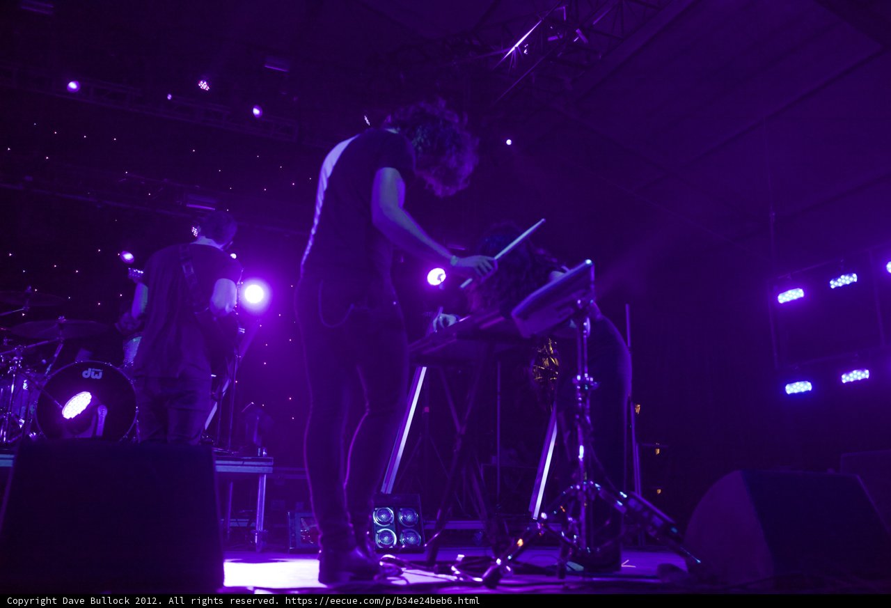 Rocking Out Under Purple Lights