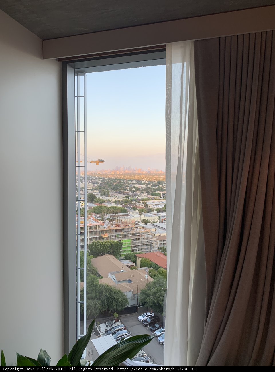 A Cityscape View through the Window