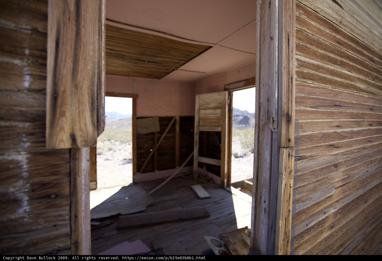 Abandoned House with Wood Paneling