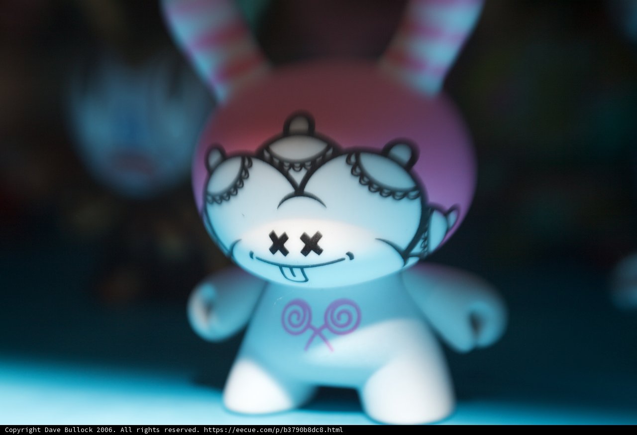 Striped Bunny Figurine