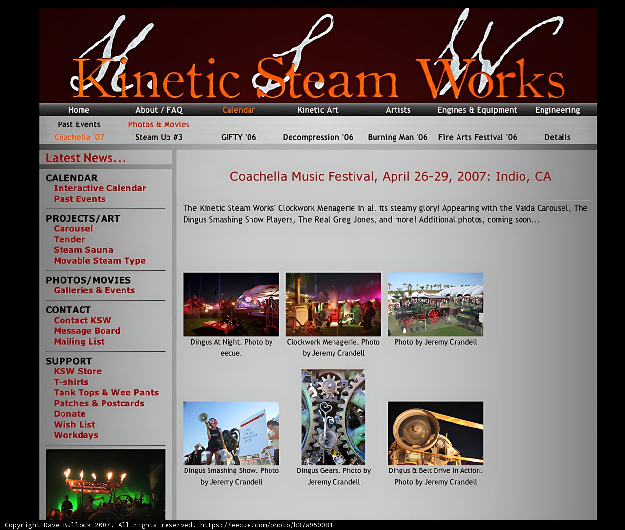 Documenting a Plastic Steam Works Website