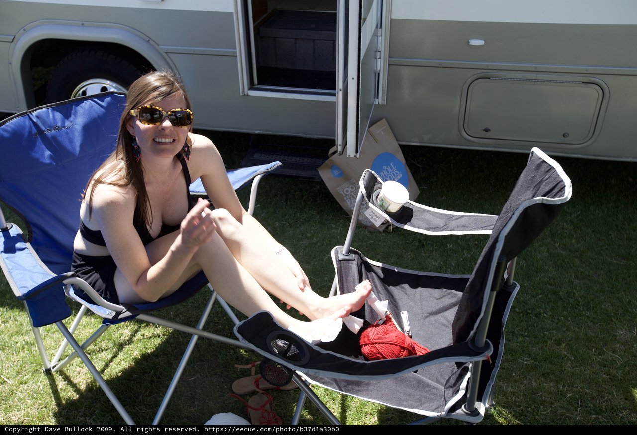 Relaxing in the Sun at Coachella 2009
