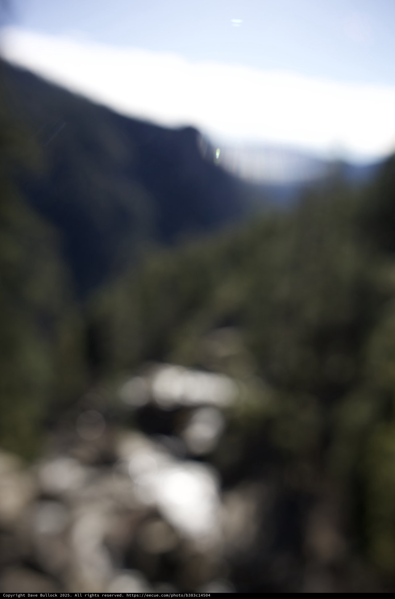Mountain Stream Through Misty Highland Valley