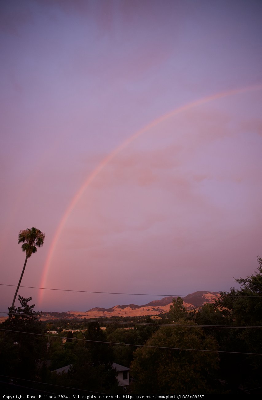 Evening Rainbow over Our New Home
