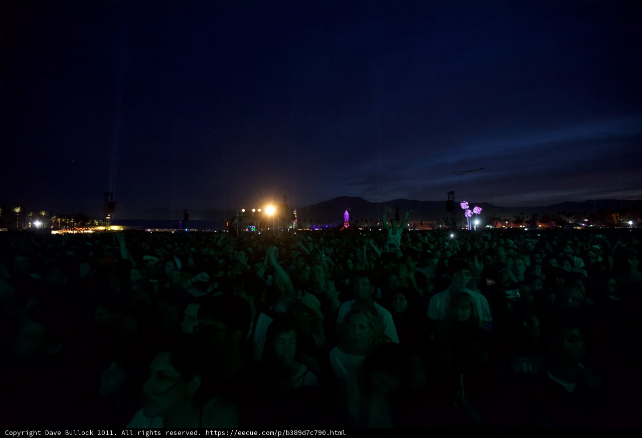 Coachella 2011: Night Sky Lights Up with Electric Energy during Concert
