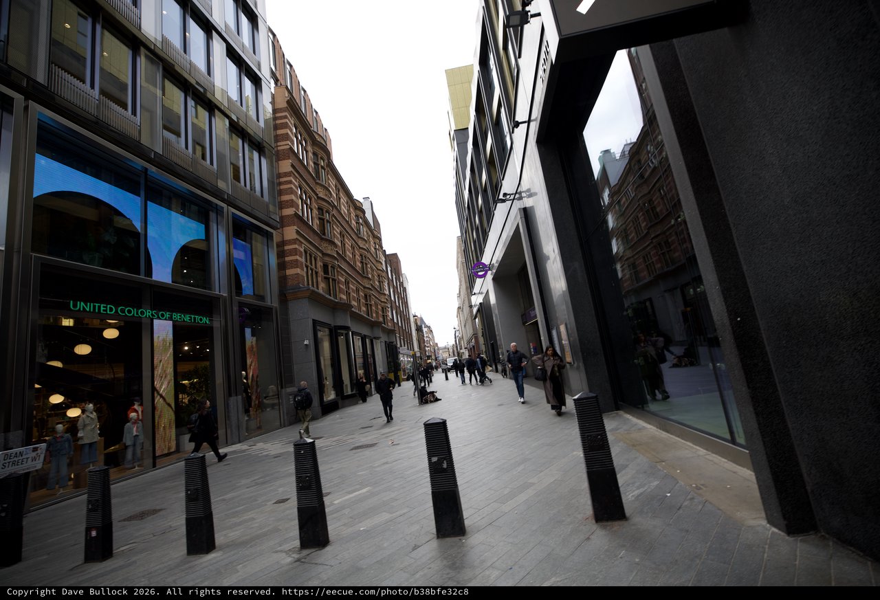 Modern Shopping Street in Glasgow's City Centre