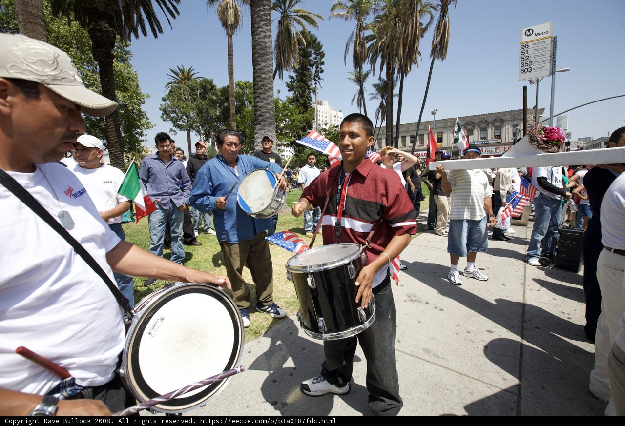 Mayday Drummer Leads the Parade