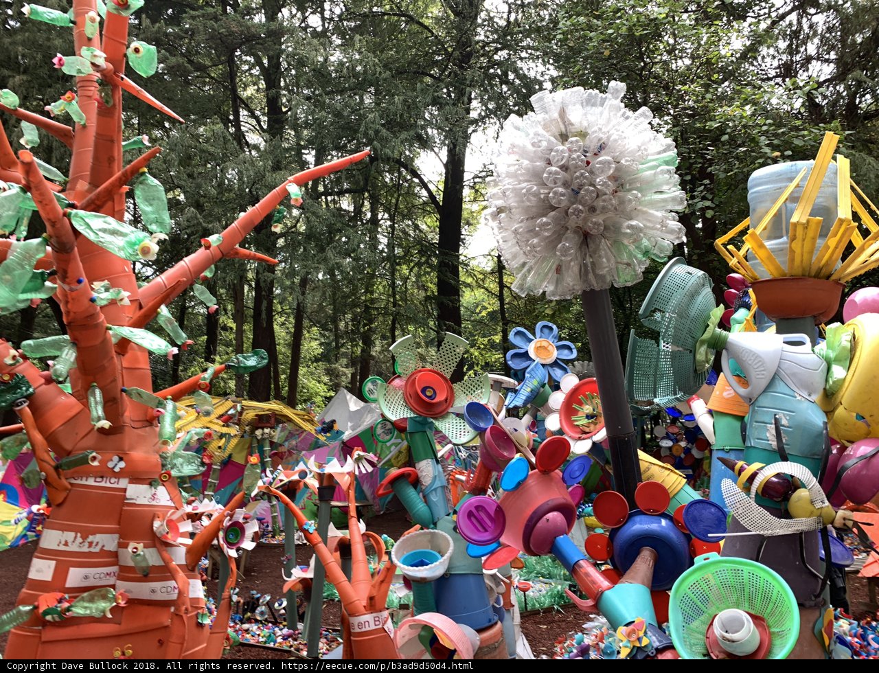 The Colorful Plastic Forest