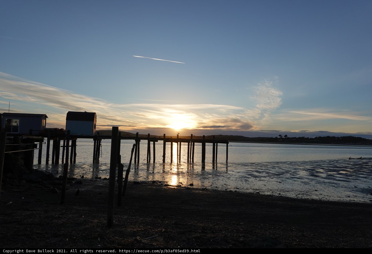 Serene Sunset over the Pier