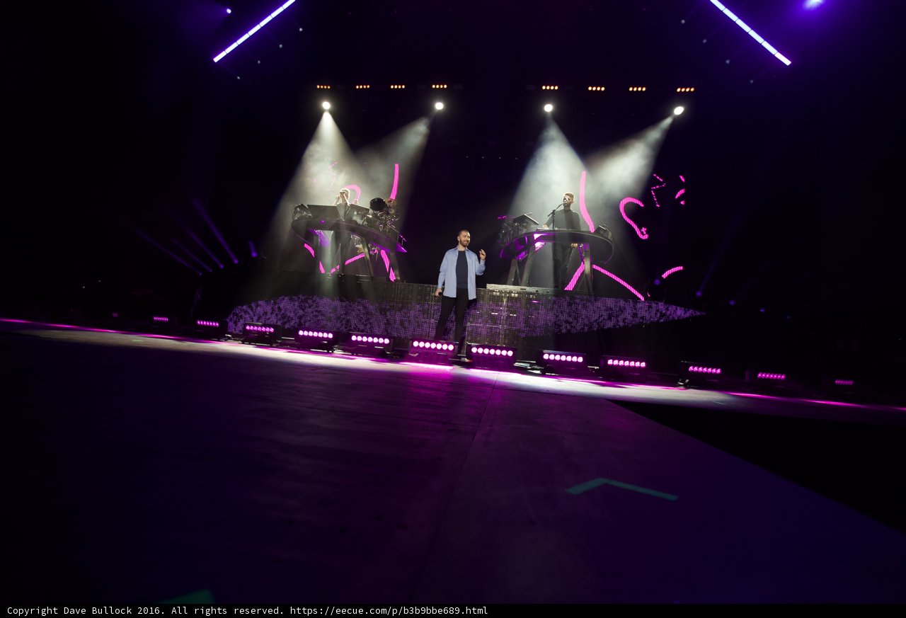 Sam Smith Rocks the Stage under the Purple Lights