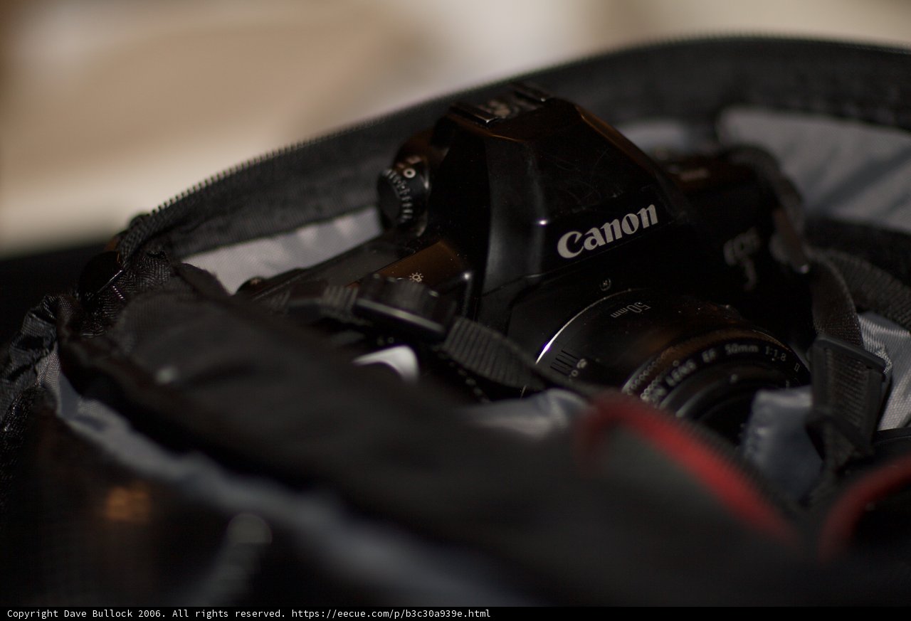 DSLR Camera Bag with Canon EOS 60D
