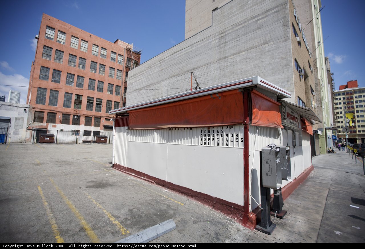 City Shelter with Red Awning