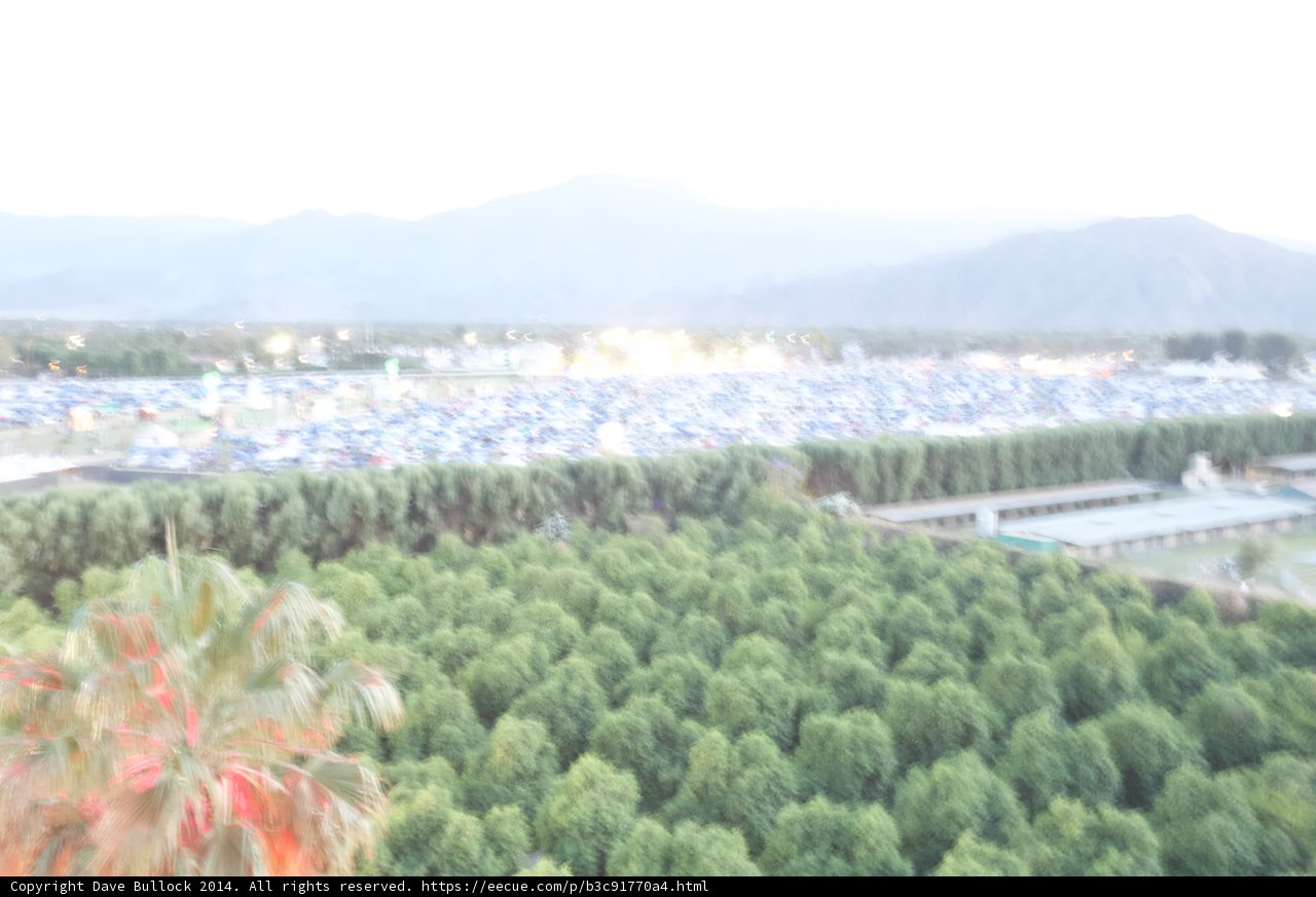 Blurred Mountain Scenery