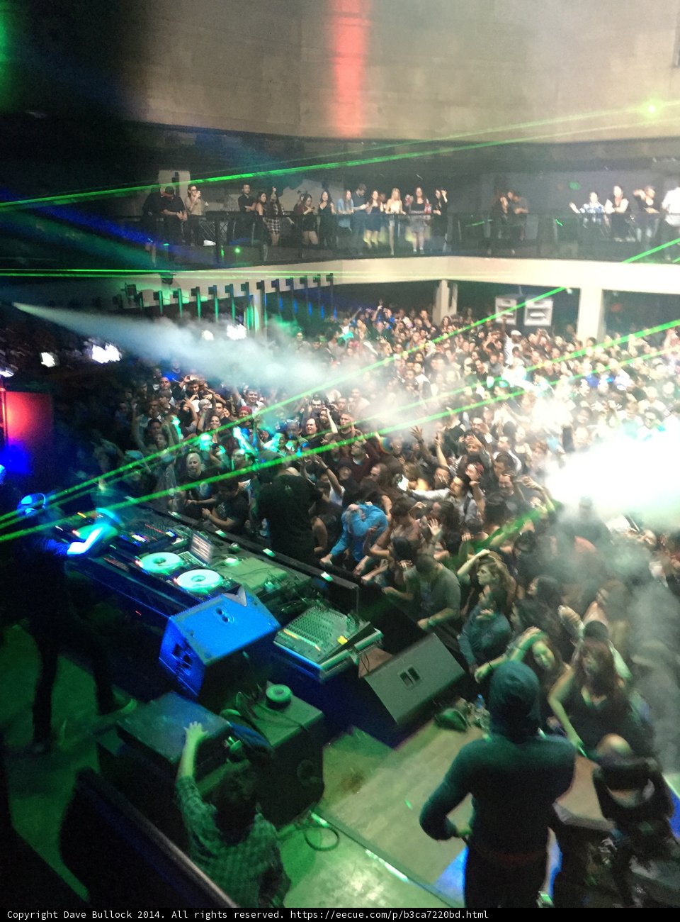 Greenlit Crowd at Urban Nightclub Concert