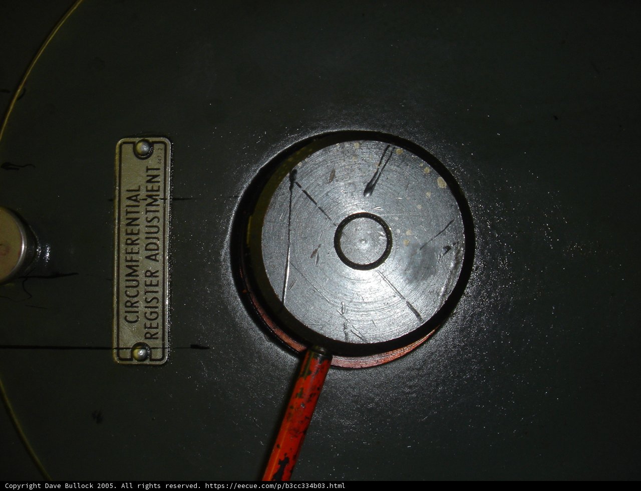 Red Handled Metal Object in a Car