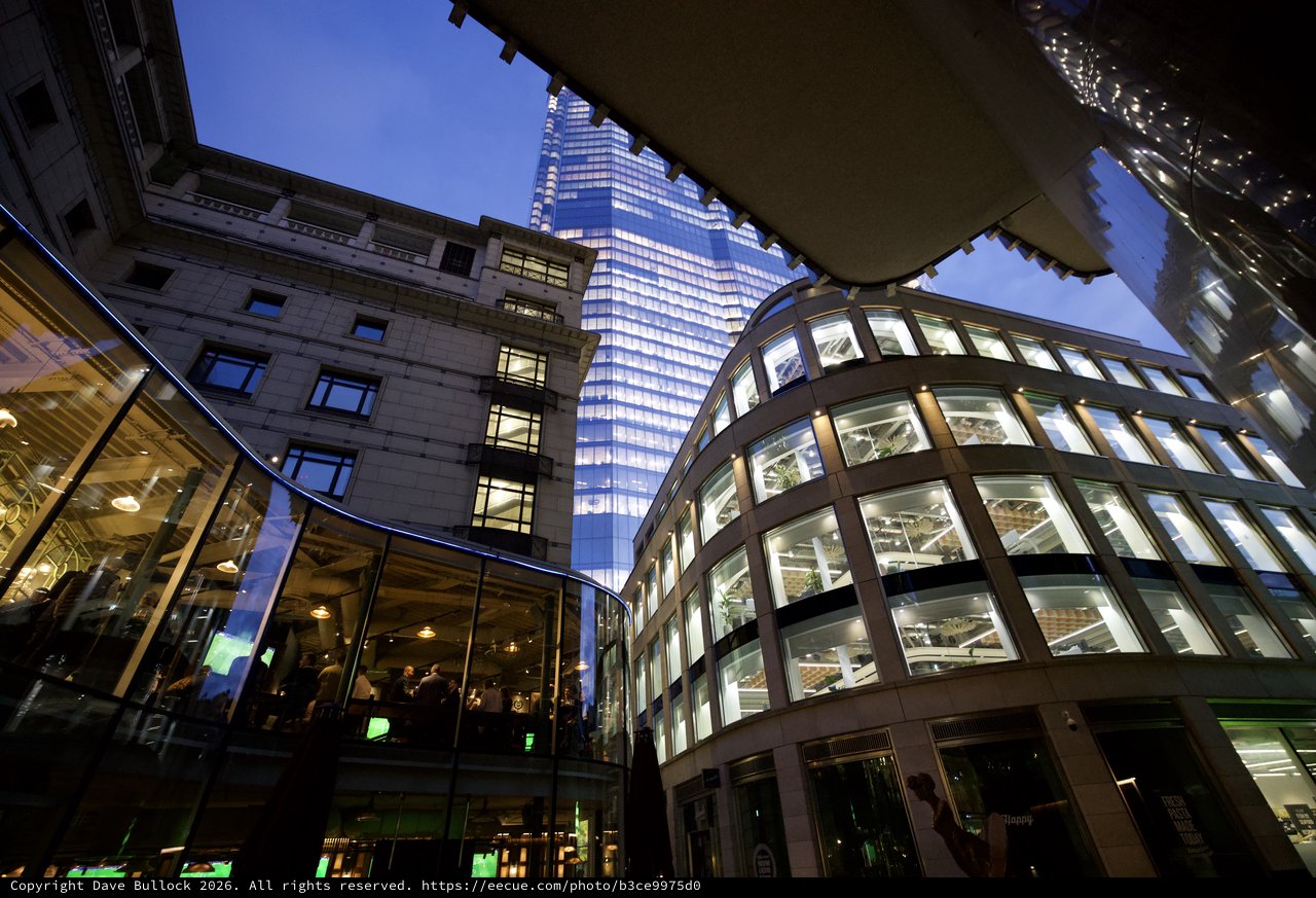 Modern London Architecture at Twilight