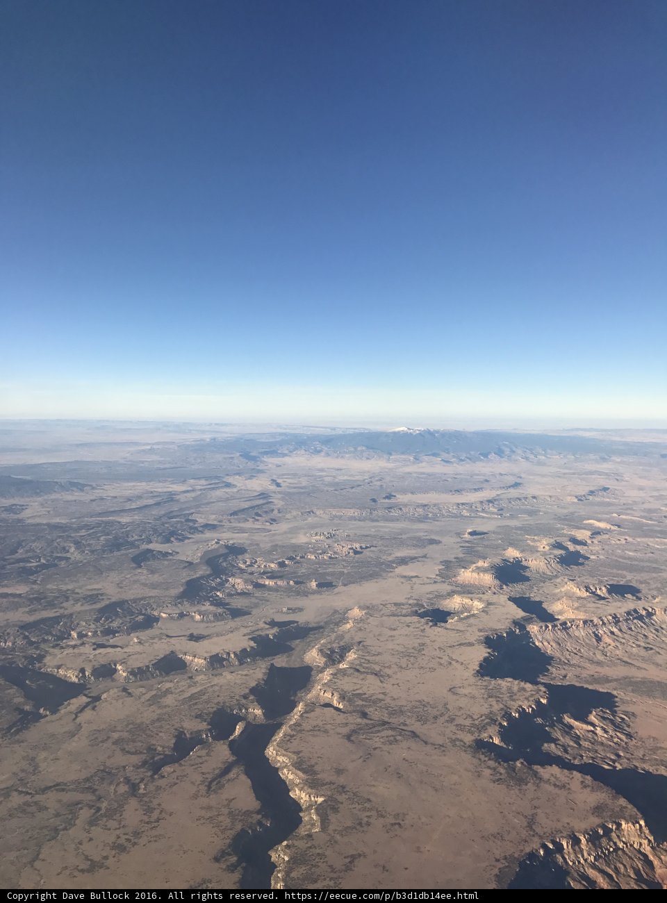 Majestic Desert Mountains from Above