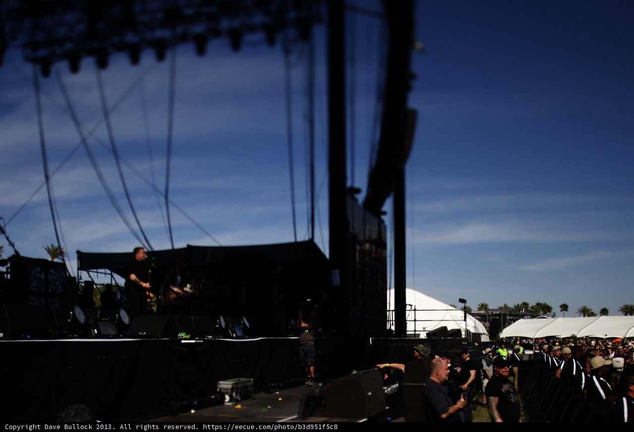 Stage and Crowd at Concert