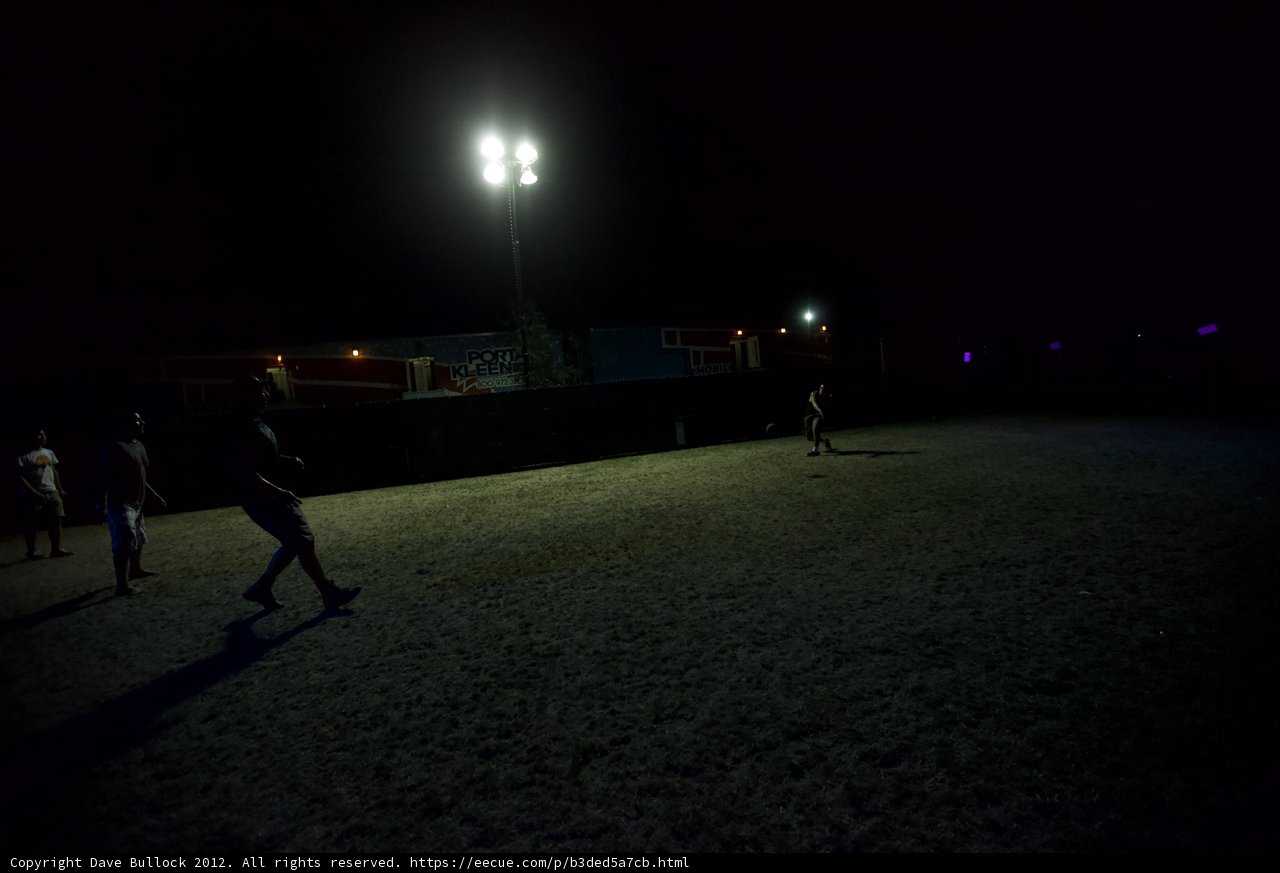 Nighttime Soccer Game